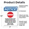 Signmission Please Do Not Flush Sign With Symbol, 7 in W x Rectangle, Vinyl Decal OS-2PACK-NS-D-710-V-17383 - alternate 6